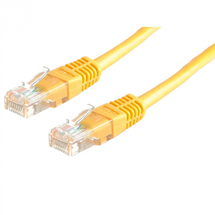 Imagine Cablu de retea RJ45 MYCON UTP Cat.6 0.3m Galben, CON0942
