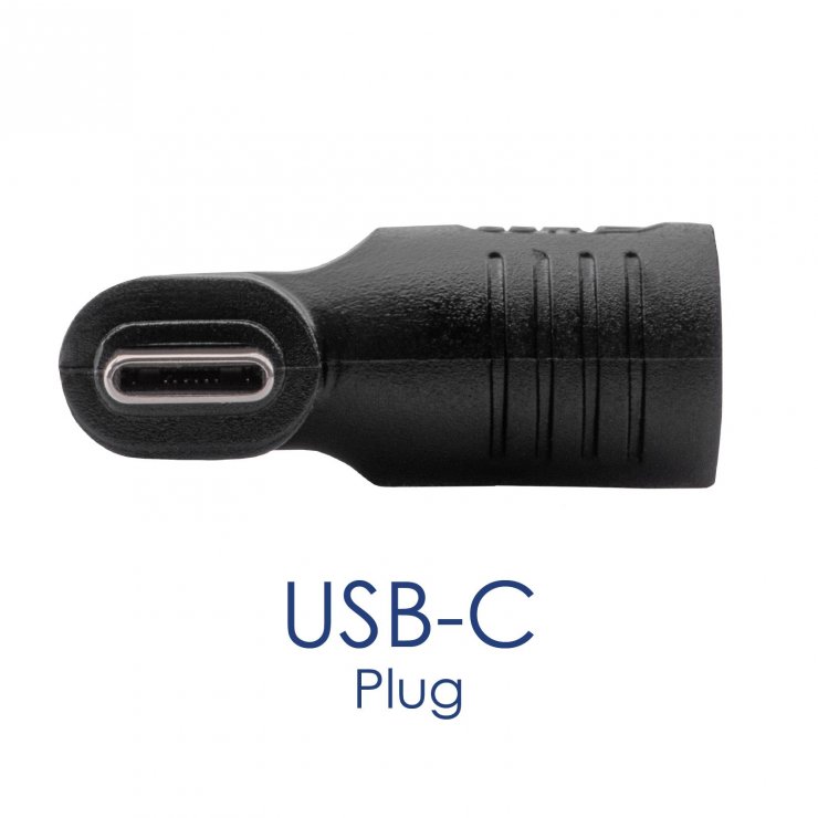 Imagine Adaptor USB type C la DC 7.9 x 5.5 mm + pin 65W T-M, Akyga AK-ND-D01