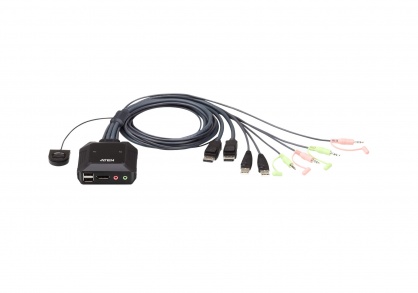 Switch KVM 2 porturi DisplayPort USB, ATEN CS22DP