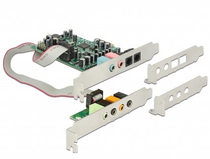Placa de sunet PCI Express 7.1  - 24 Bit / 192 kHz cu TOSLINK In / Out, Delock 89640